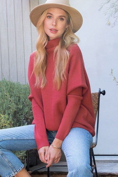 Spice Slouch Neck Sweater