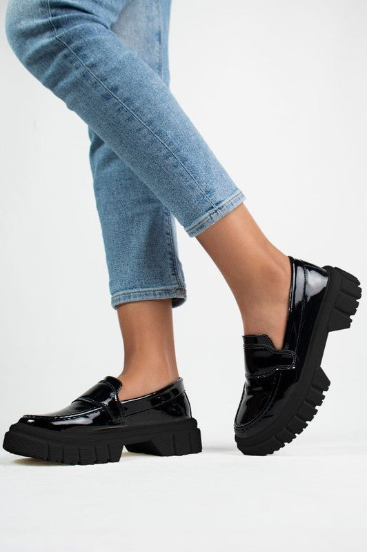 Sleek Black Loafers