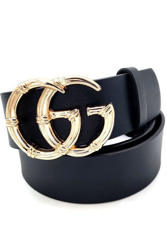 Design GG Buckle Belt Black