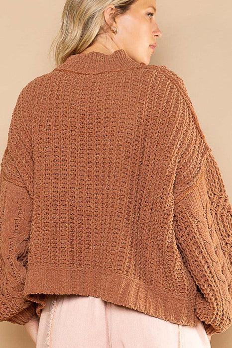 Softness I Love Chenille Sweater Burnt Topaz