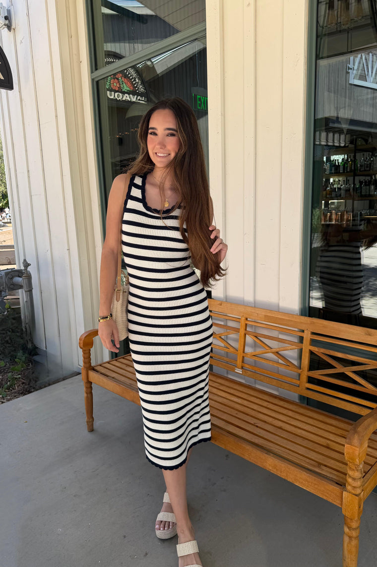 Knit Striped Dress