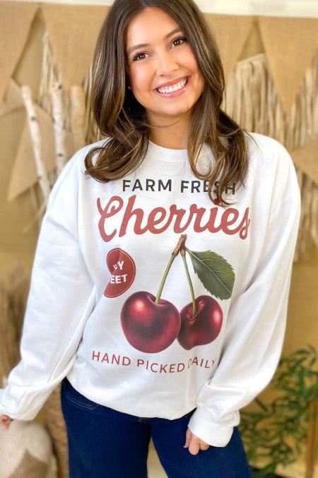 Vintage Cherries Pullover