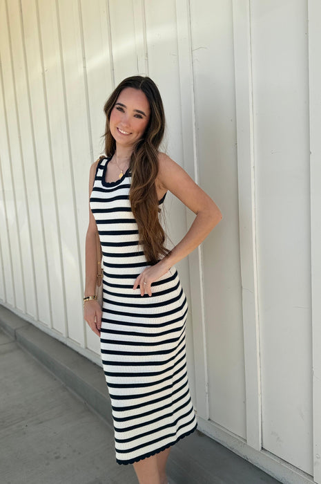Knit Striped Dress