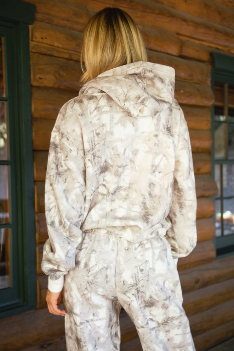 Avery Lightweight Camo Fleece Hoodie Light