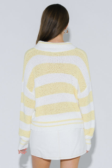 Sunny Yellow Stripe Sweater