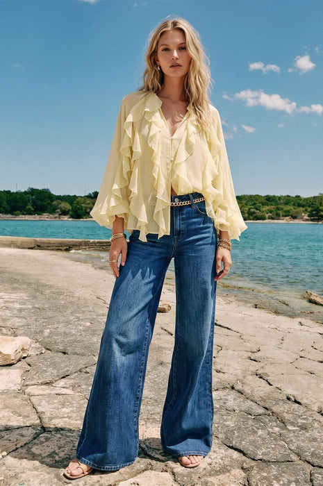 Harbor Romance Blouse Yellow
