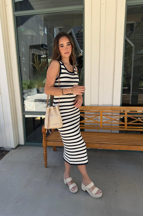 Knit Striped Dress