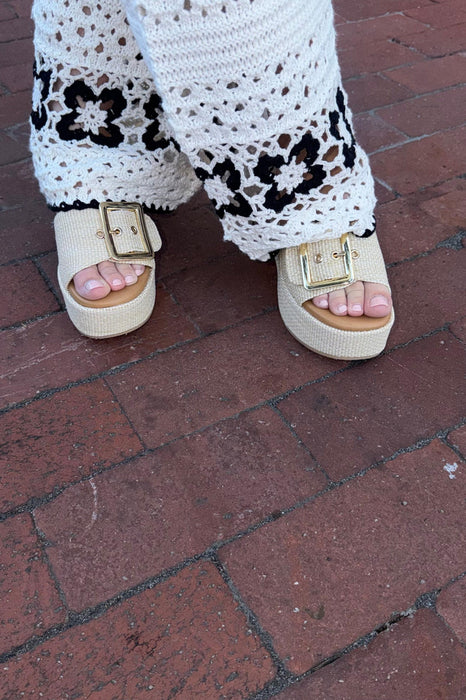 Crochet Floral Pants