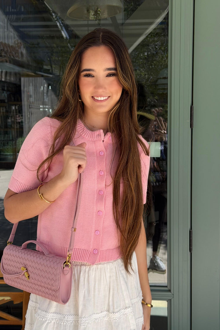 Brunch Knit Top Pink