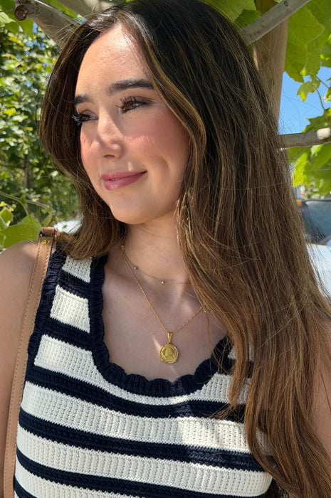 Knit Striped Dress