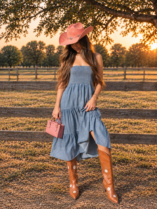 Denim Tube Dress