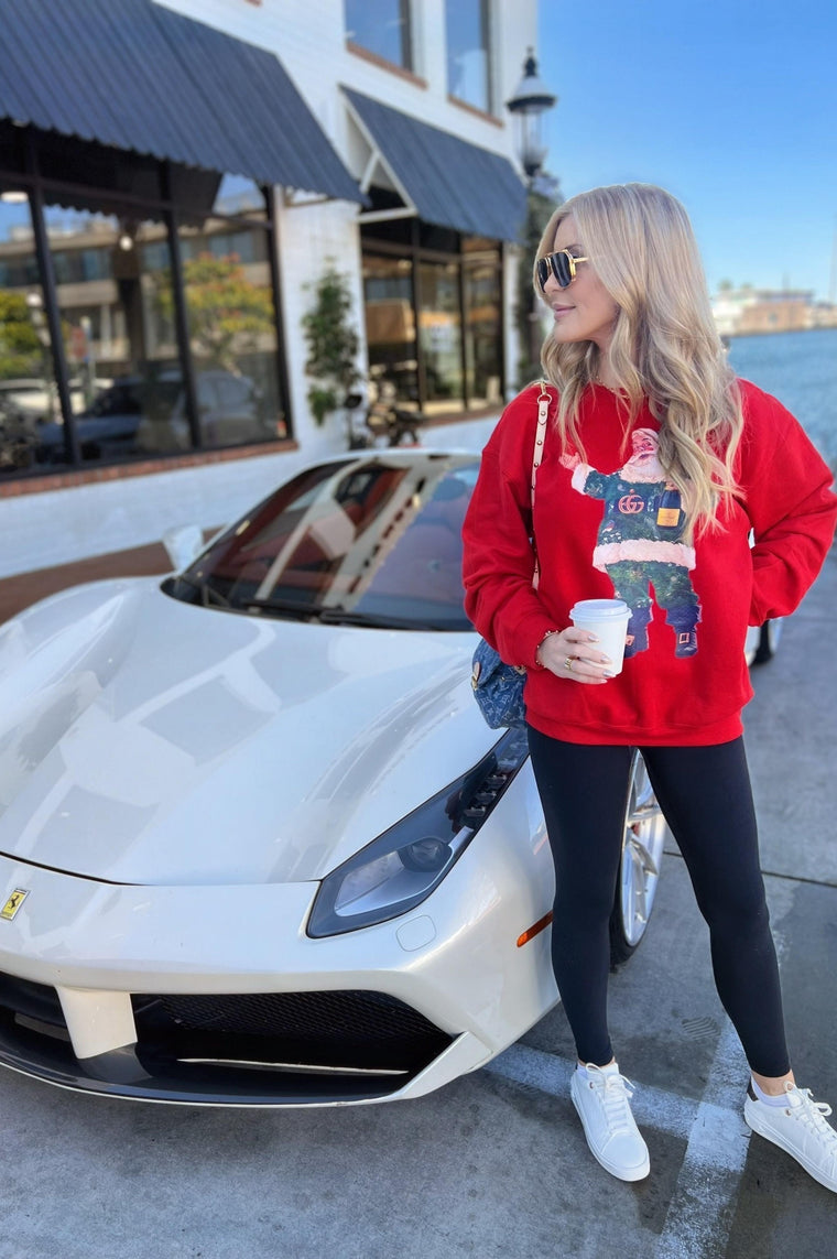 Bougee Champagne Santa Green GG Red