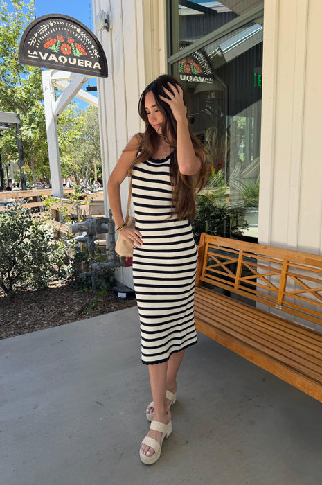 Knit Striped Dress