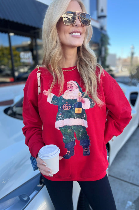 Bougee Champagne Santa Green GG Red