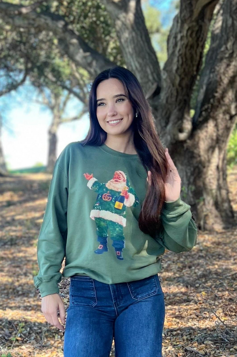 Bougee Champagne Santa Green GG Green