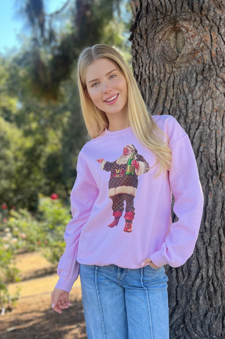 Bougee Champagne Santa LV Pink