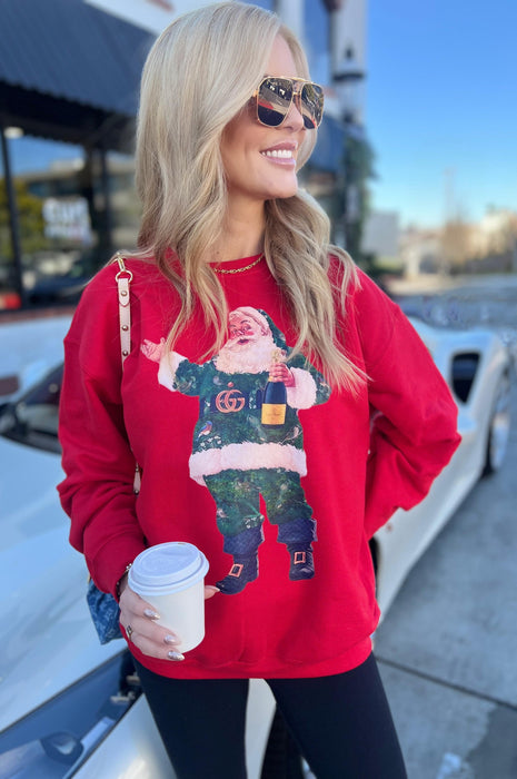 Bougee Champagne Santa Green GG Red