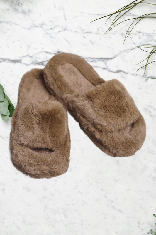 Fuzziness Fuzzy Slippers Brown