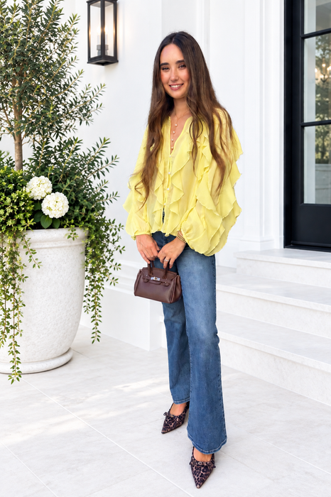 Harbor Romance Blouse Yellow