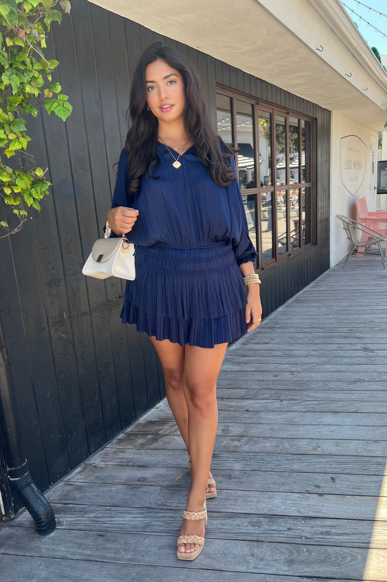 Wonderful Life Dress Navy