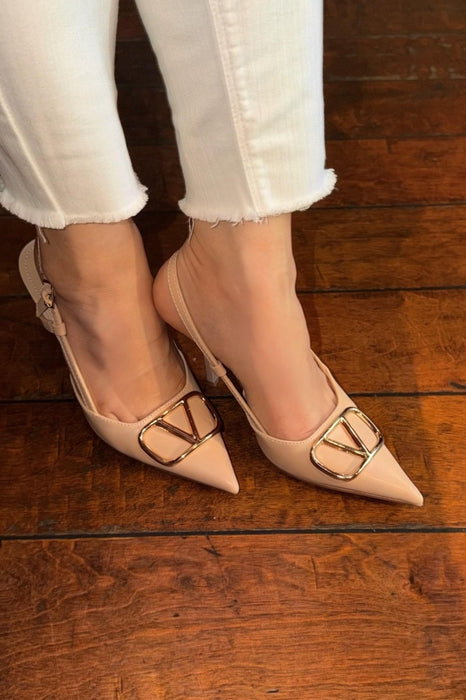 Cleone Heels Beige Gold V