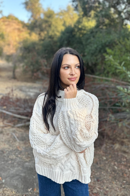 Softness I Love Chenille Sweater Cream