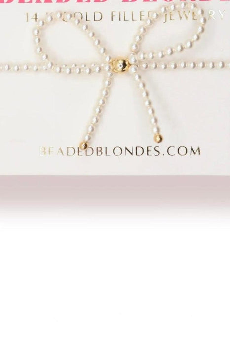 Pearl Bow Bead Bracelet