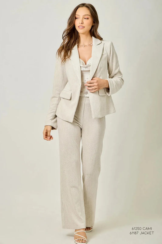 Stardust Embellished Cami Cream