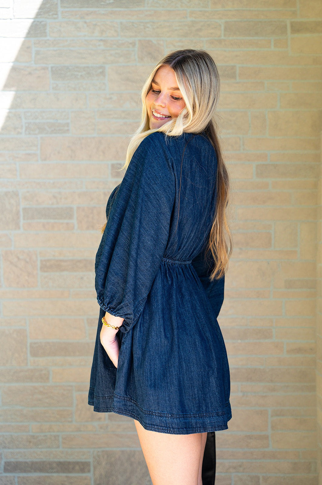 Daisy Denim Dress Dark Wash Sunshine Girls Boutique Daisy Denim Dress Dark Wash Sunshine Girls Boutique