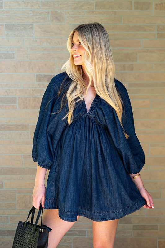 cute denim dress Chouyatou for Women Ruffle Adjustable Strap Sleeveless Bac CHOUYATOU sweet denim dress like this is a must Prinsley Medium Wash Denim Button-Front