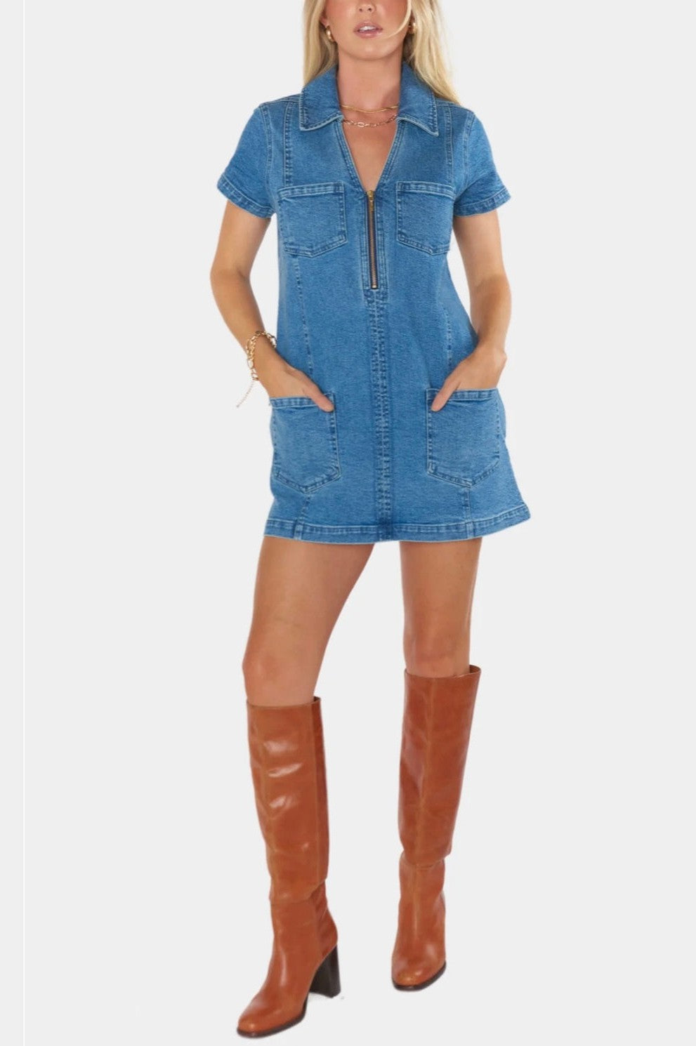 show me your mumu prescott mini dress Show Me Your Mumu Prescott Mini Dress in Tide