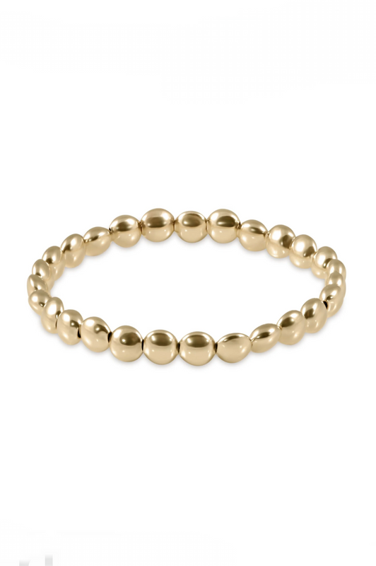 Honesty Gold Grateful 6mm Bead Bracelet