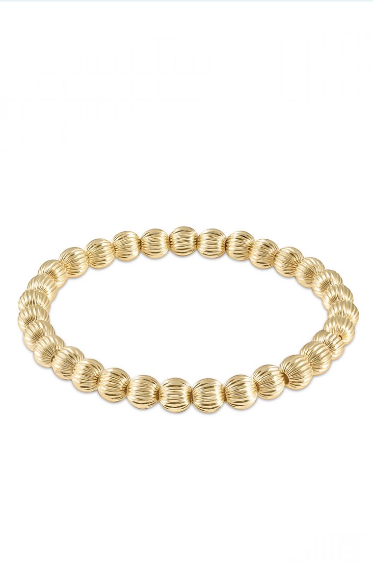 Dignity Gold 6mm Bead Bracelet