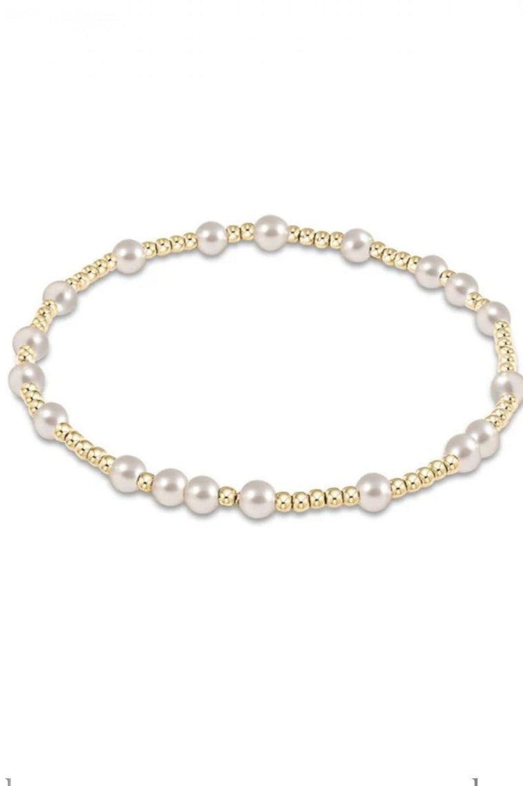 Hope Unwritten Gold Bead Bracelet Pearl