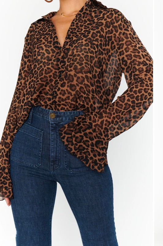 Show Me Your Mumu Carmela Top Leopard