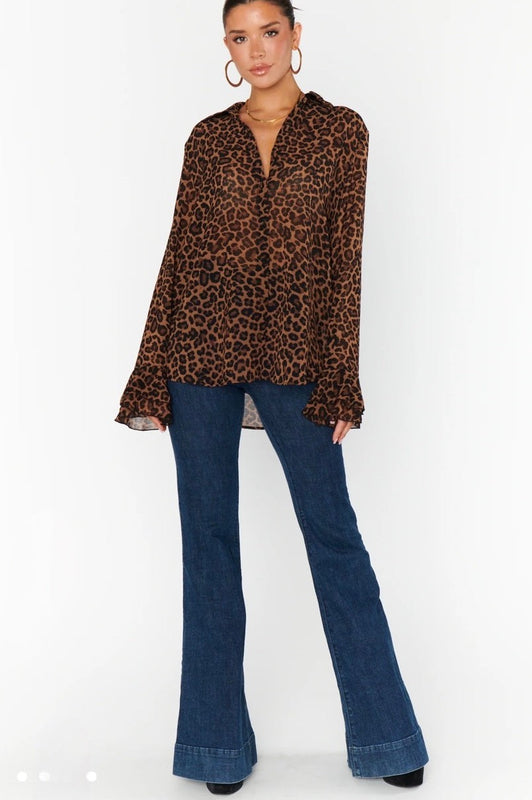 Show Me Your Mumu Carmela Top Leopard