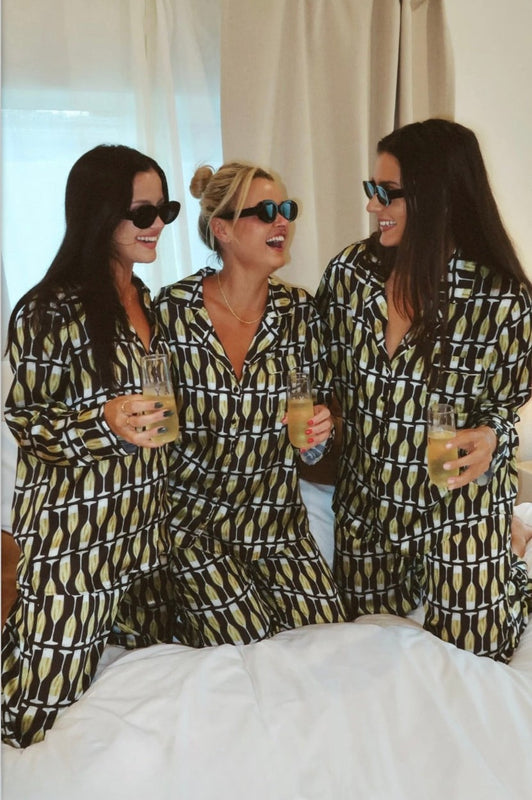 Show Me Your Mumu Silky Champagne Pajamas