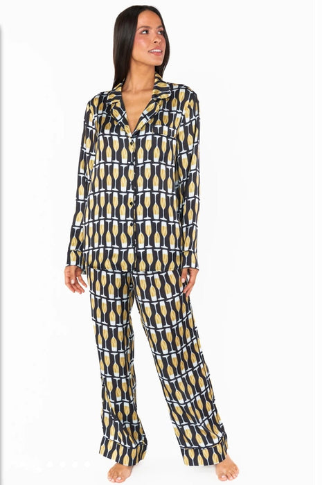 Show Me Your Mumu Silky Champagne Pajamas