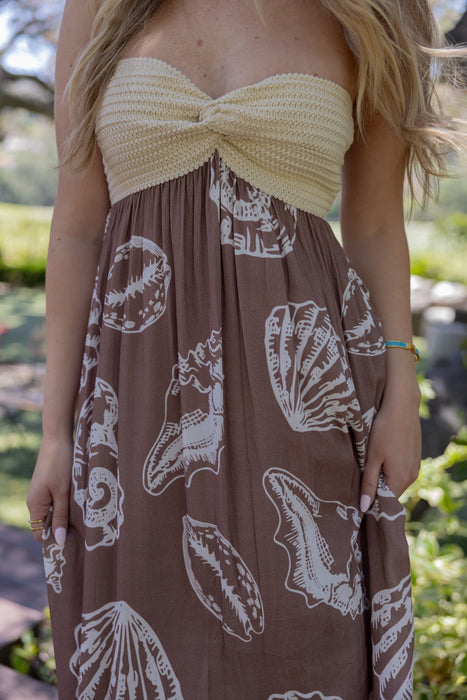 Surf Gypsy Raffia Shell Dress