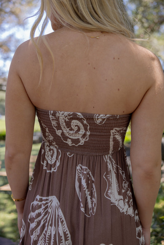 Surf Gypsy Raffia Shell Dress