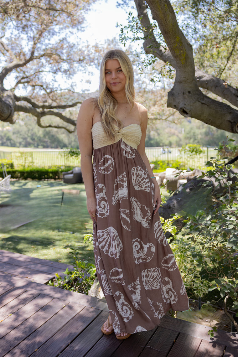 Surf Gypsy Raffia Shell Dress