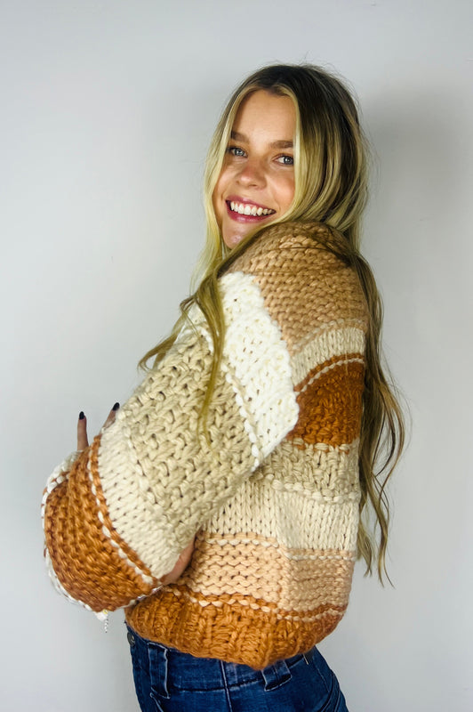 Butter Pecan Chunky Sweater