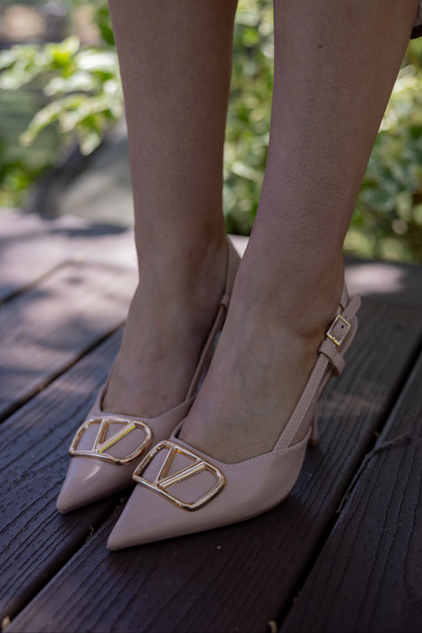 Cleone Heels Beige Gold V