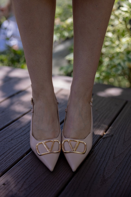 Cleone Heels Beige Gold V