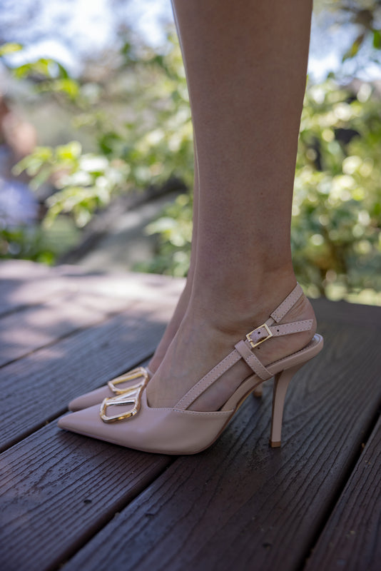 Cleone Heels Beige Gold V