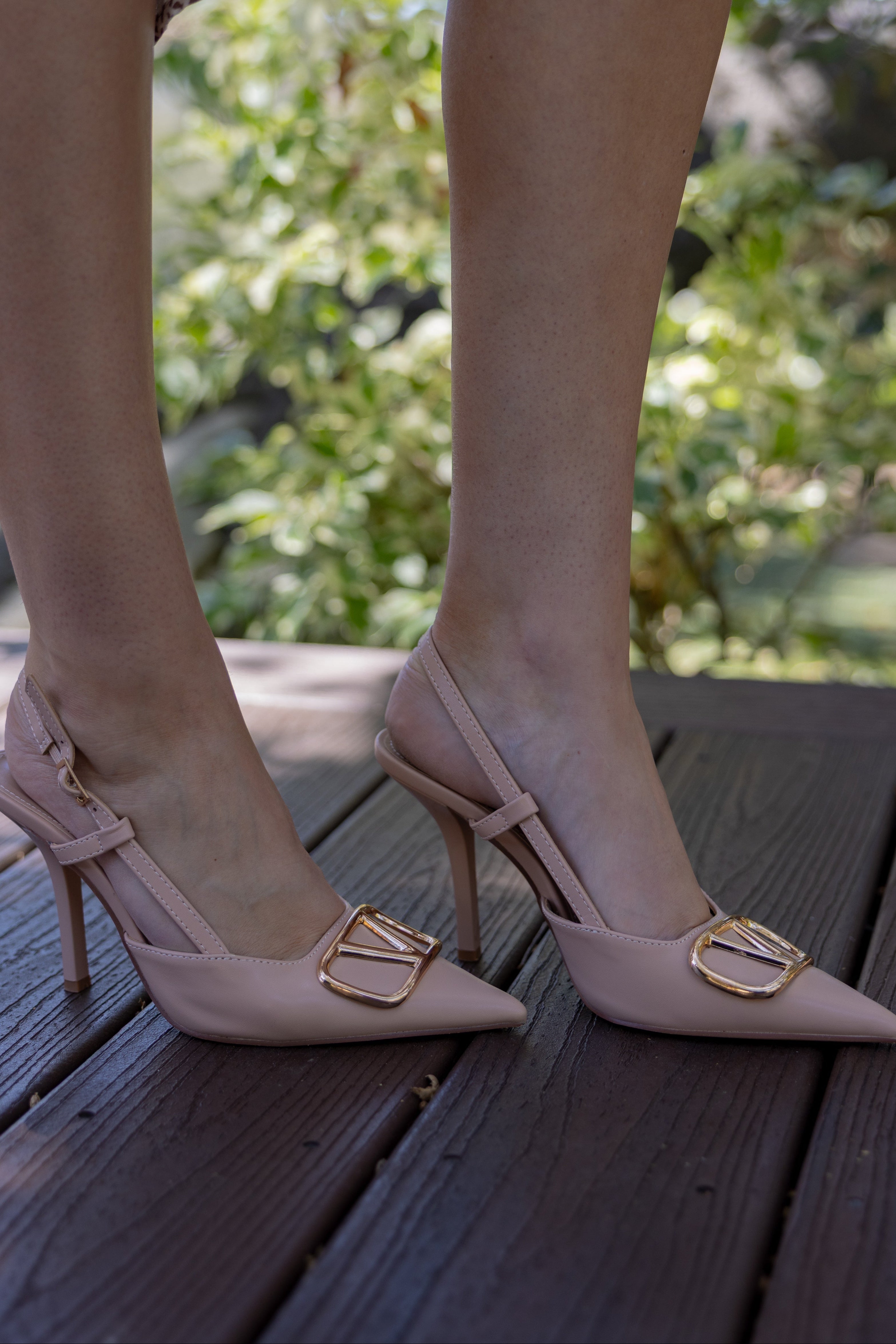 Cleone Heels Beige Gold V