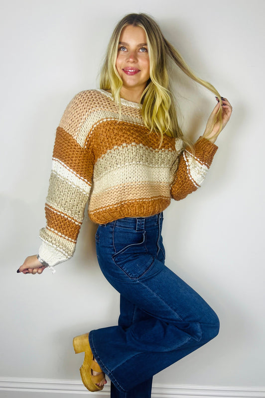 Butter Pecan Chunky Sweater