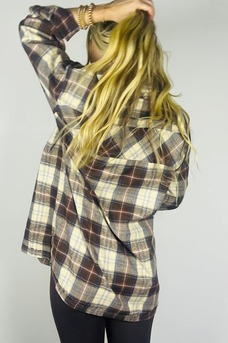 Fireside Brown Plaid Shirt