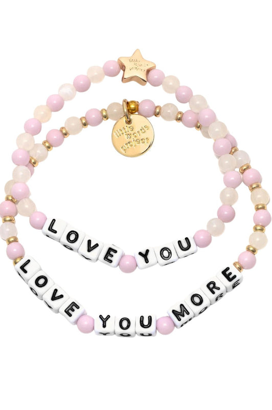 Love You More & Love You (Mama and Mini)  Bracelet- Little Words Project