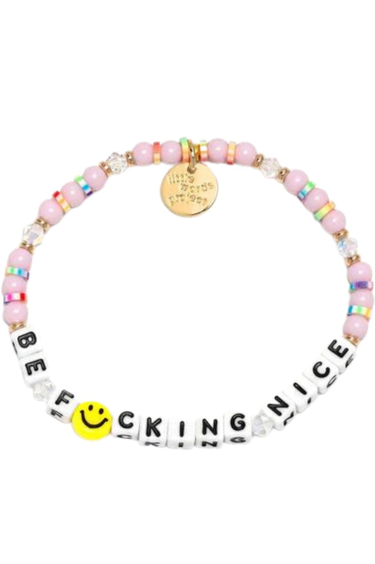 Be F*cking Nice Bead Bracelet- Little Words Project